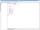 screenshot of MCNP input file with syntax highlighting in Kate