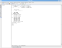 screenshot of MCNP input file without syntax highlighting in Kate