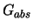 $\displaystyle G_{abs}$