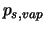 $p_{s,vap}$