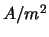 $A/{m^2}$