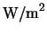 ${\rm W/m}^{2}$