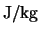 ${\rm J/kg}$