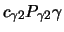 $\displaystyle c_{\gamma 2} P_{\gamma 2} \gamma$