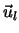 $\vec {u}_l$