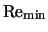 ${\rm Re}_{\rm min}$