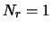 $N_r =1$