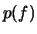 $p(f)$