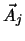$\vec{A}_j$
