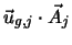 $\vec{u}_{g,j}\cdot\vec{A}_j$