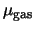$\mu_{\rm gas}$