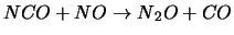 $NCO + NO \rightarrow N{_2}O + CO$