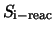 $S_{\rm i - reac}$