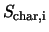 $S_{\rm char, i}$
