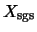 $X_{\rm sgs}$