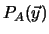 $\displaystyle P_A(\vec{y})$