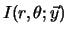 $I(r, \theta; \vec{y})$