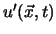 $u'({\vec x}, t)$