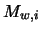 $M_{w,i}$