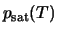 $p_{\rm sat}(T)$