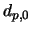 $d_{p,0}$