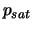 $p_{sat}$