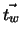 $\vec{t_w}$