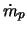 $\dot{m}_p$