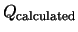 $Q_{\rm calculated}$