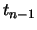 $t_{n-1}$