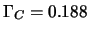 $\Gamma_C = 0.188$