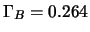 $\Gamma_B = 0.264$