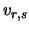$v_{r,s}$