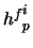 ${h^f}^i_p$