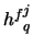 ${h^f}^j_q$
