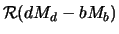 $\displaystyle {\cal R} (d M_d - b M_b)$