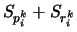 $\displaystyle S_{p^k_{i}} + S_{r^k_{i}}$