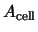$A_{\rm cell}$