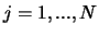 $j = 1, ..., N$