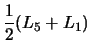 $\displaystyle \frac{1}{2} (L_5 + L_1)$