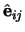 $\hat{\bf e}_{ij}$