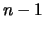 $n-1$