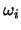 $\omega_i$
