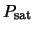 $P_{\rm sat}$