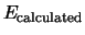 $E_{\rm calculated}$