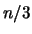 $n/3$