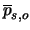 $\overline{p}_{s,o}$
