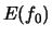 $\displaystyle E(f_0)$