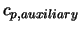 $c_{p,auxiliary}$