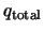 $q_{\rm total}$
